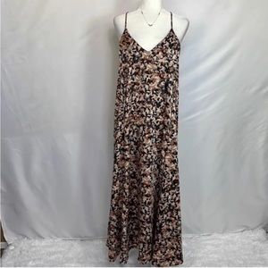 NWT New Nicole Miller Maxi Animal Print Sleeveless Dress, long, size xs